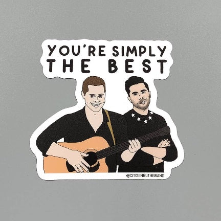 You're Simply The Best Sticker