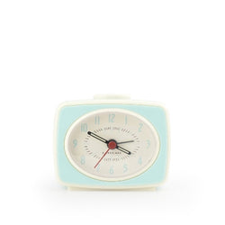 Classic Alarm Clock - Teal & Red