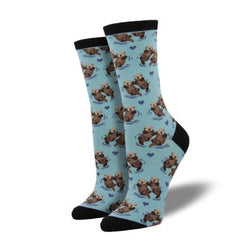 significant Otter socks in blue
