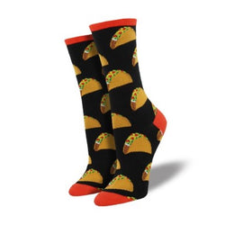 Womens Taco crew sock by socksmioth