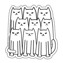 Cat Gang Vinyl Sticker